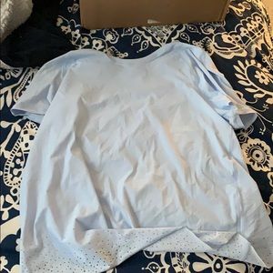Blue lululemon detailed shirt